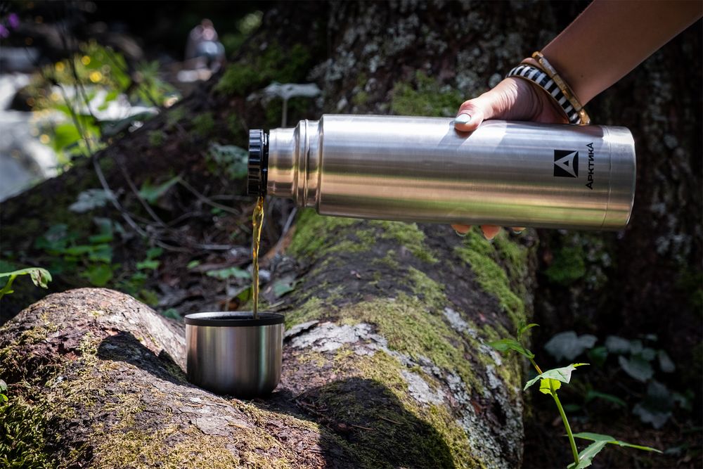 Термос «Арктика 1000», стальной-3