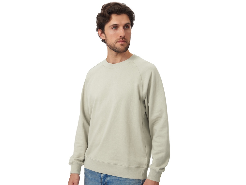 Свитшот оверсайз с рукавом реглан Belgrade, унисекс, оливковый-5