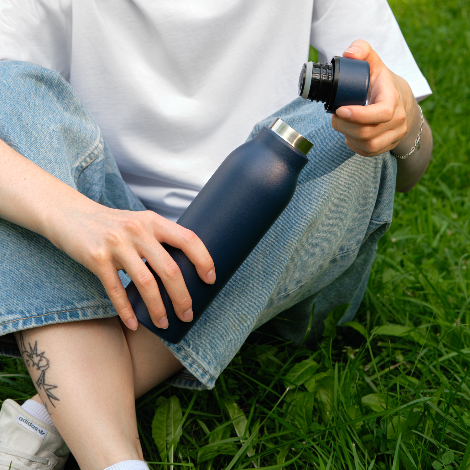 Термобутылка вакуумная герметичная Соренто (Sorento), синяя-8