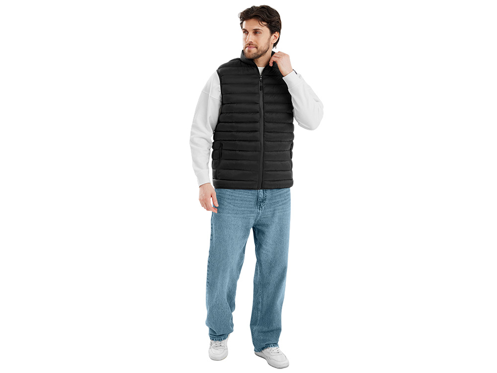 Стеганый жилет Uniqloud, черный-1