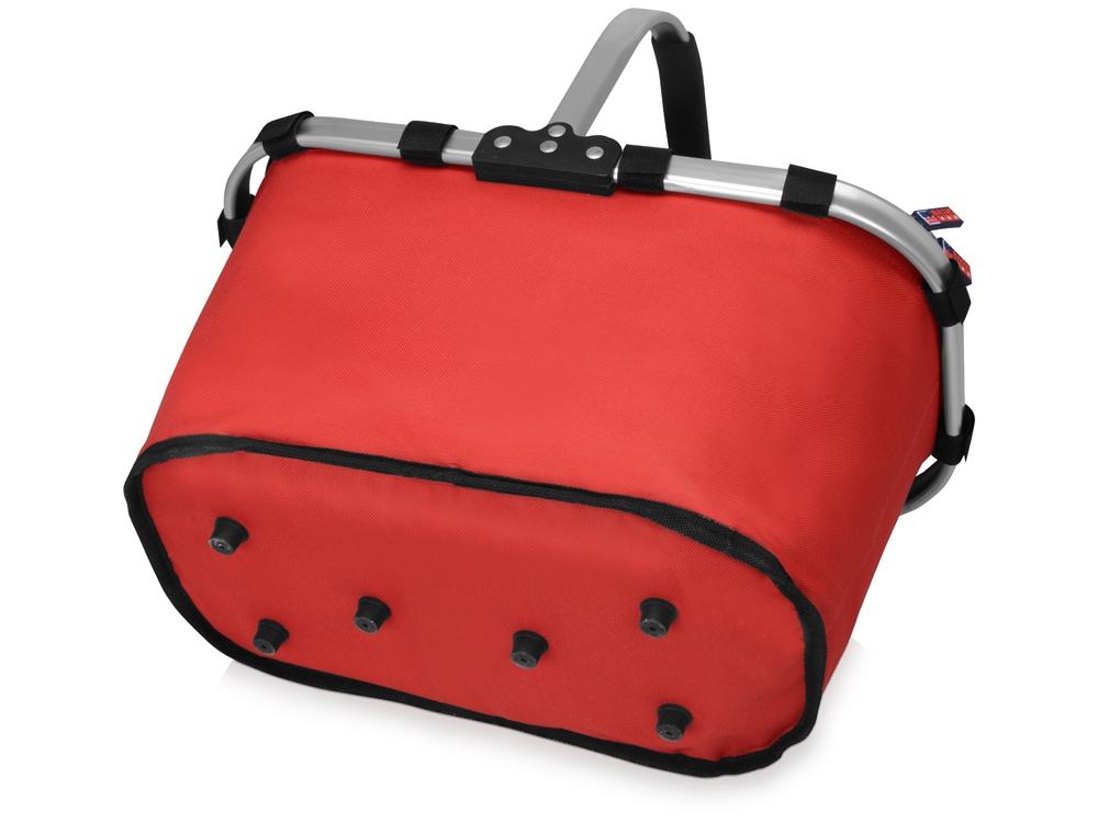 Изотермическая сумка-холодильник FROST складная с алюминиевой рамой, красный-6