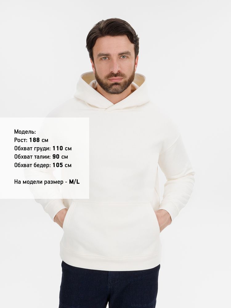 Худи оверсайз унисекс Snuggie, молочно-белое-4