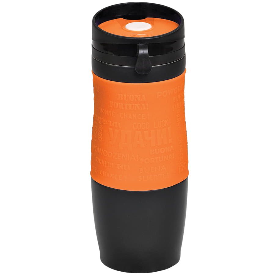 Термокружка вакуумная "УДАЧА"
, черный, оранжевый-2