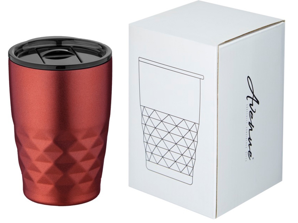 Кружка Geo с вакуумной изоляцией, красный-3