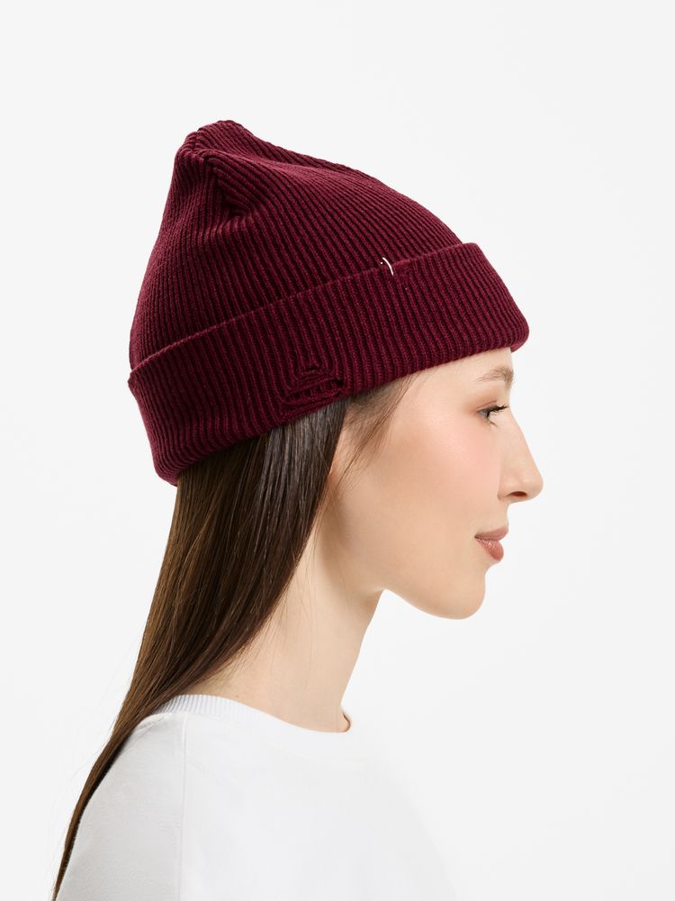 Шапка Ribelle, темно-красная (винная)-4