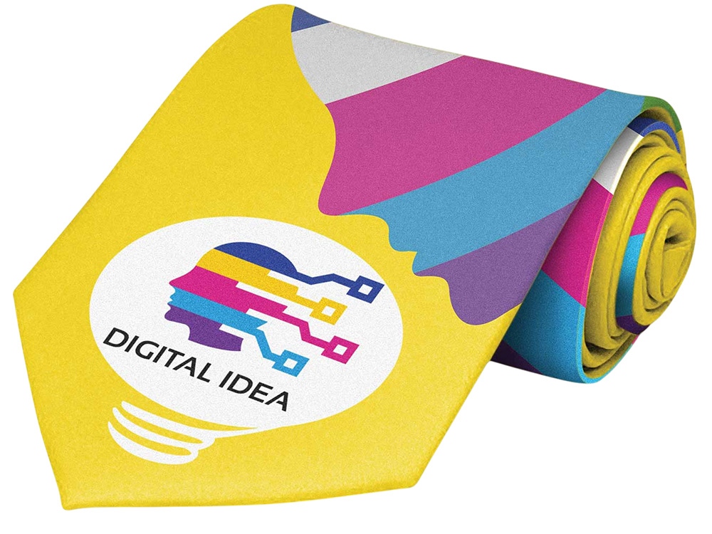 Галстук с возможностью полноцветной печати-3