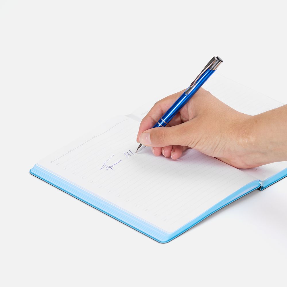 Ручка шариковая Keskus, ярко-синяя-2