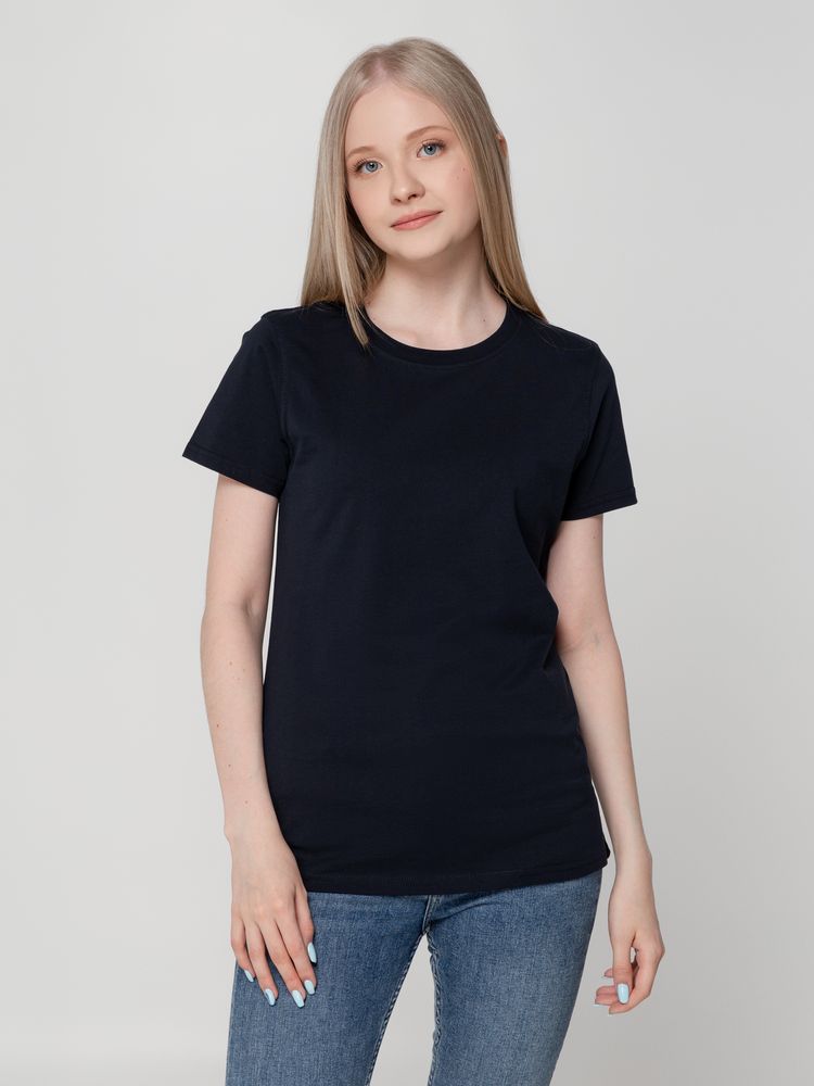 Футболка женская T-bolka Lady, темно-синяя-3