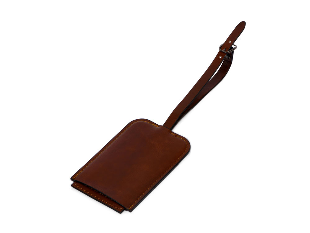 Багажная бирка из PU Fabrizio, коричневый-1