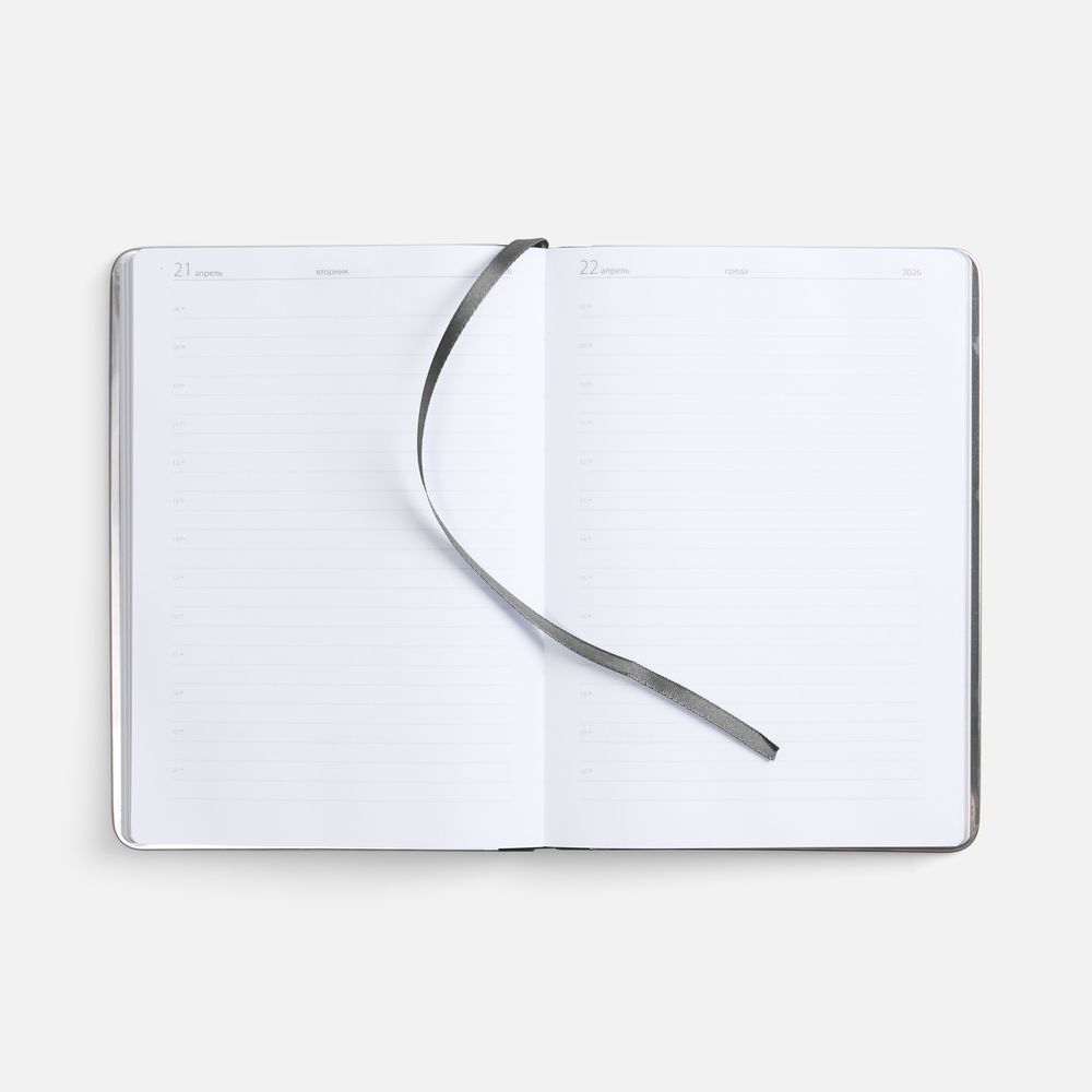 Ежедневник Metal Frame на заказ, датированный, темно-серый-3