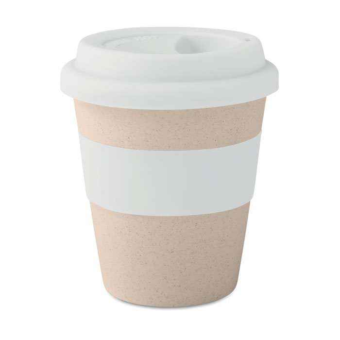 Термостакан из бамбука и п/п, белый-0