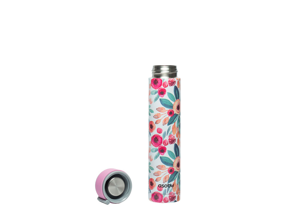 Термос SKINNY MINI, цветочный-1
