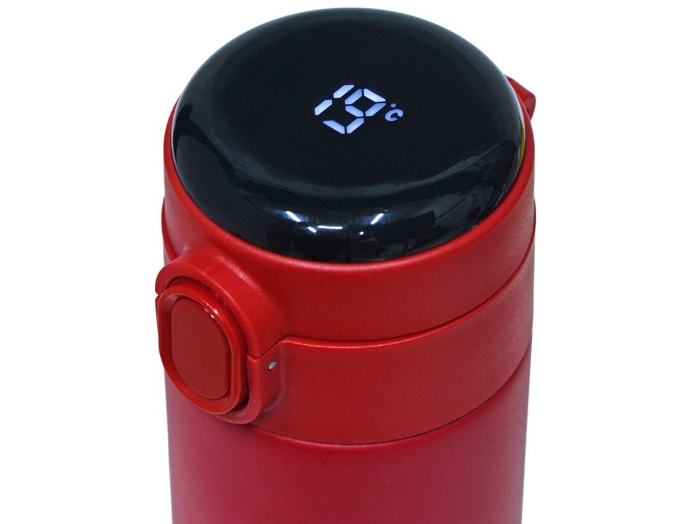 Вакуумная термокружка Waterline с медной изоляцией Bravo, 400 мл, тубус, красный-3