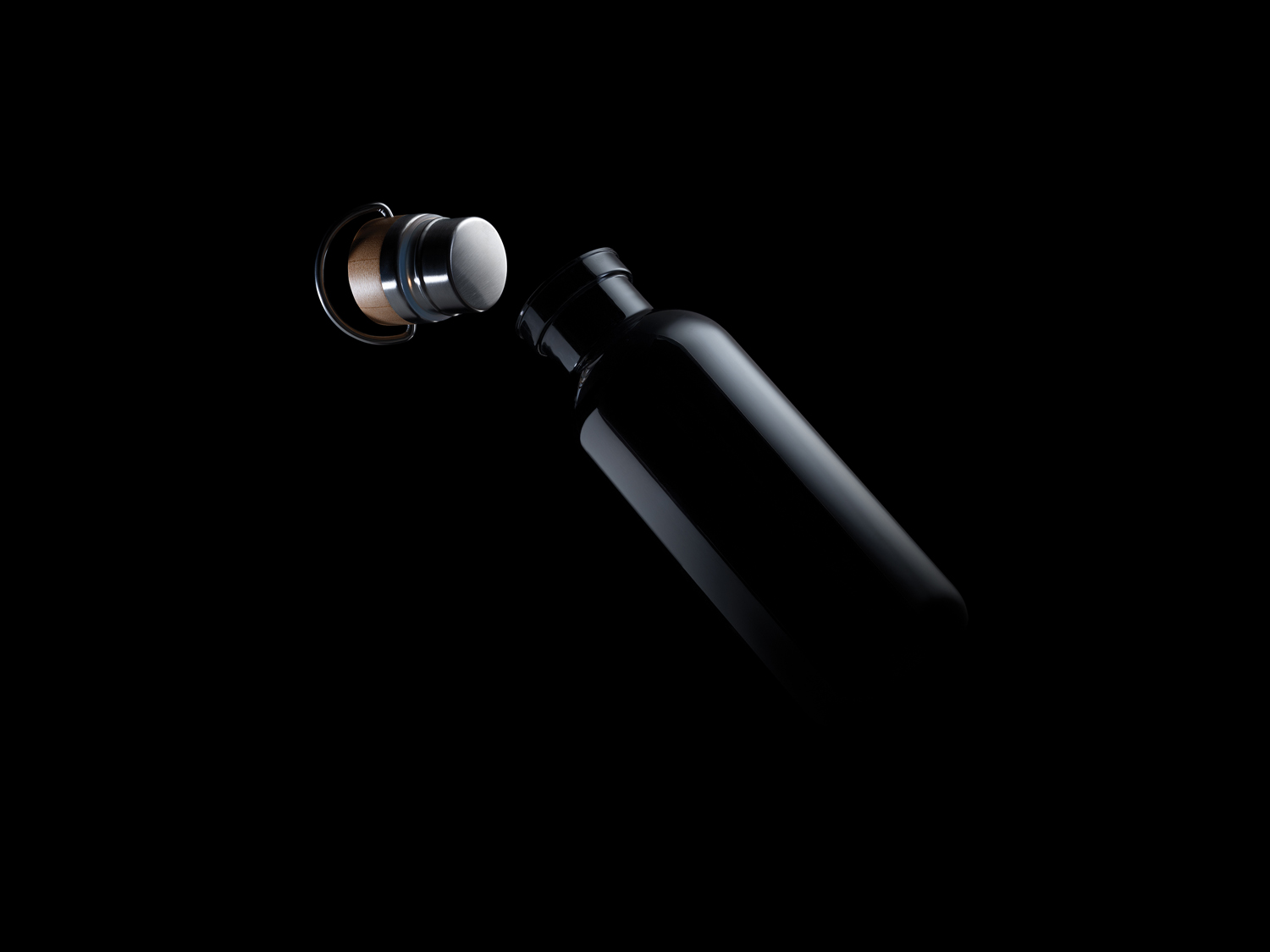 Бутылка для воды из rPET GRS с крышкой из бамбука FSC, 680 мл-8