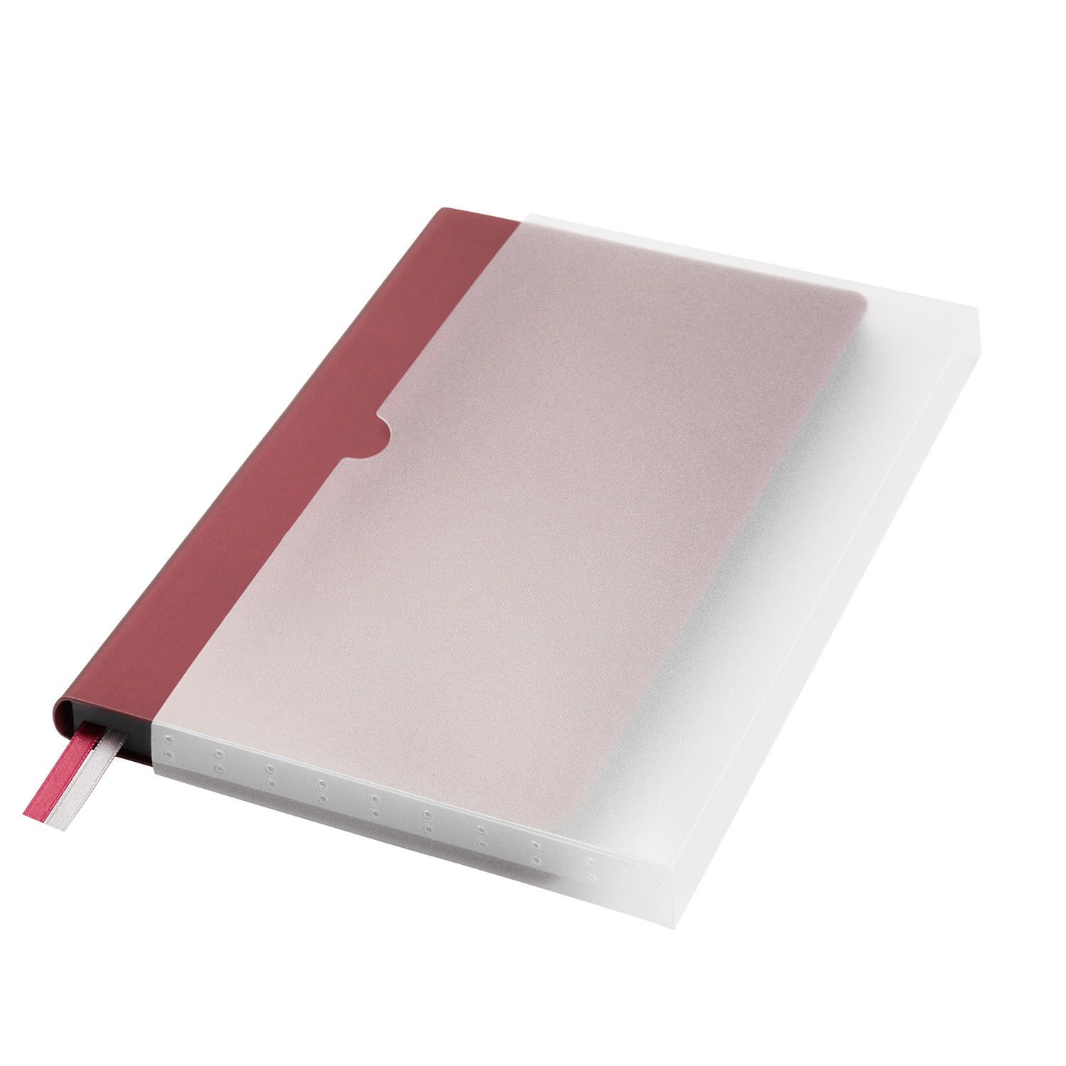 Ежедневник Moon river недатированный, бургунди-9