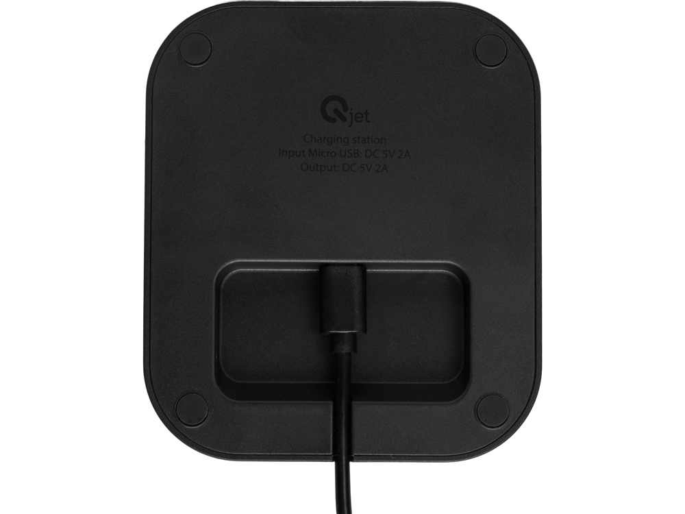 Портативное беспроводное зарядное устройство с док-станцией Uniq, 10000 mah, черный-16