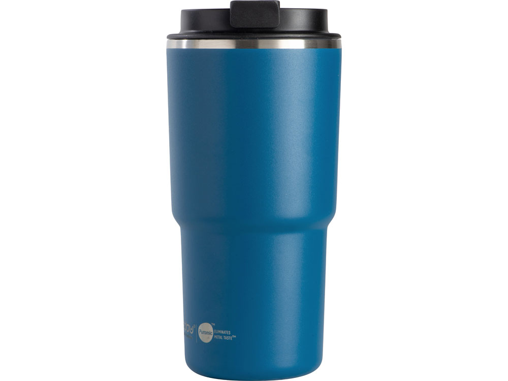 Вакуумная термокружка с  керамическим покрытием Pick-Up, 650 мл, синий-6