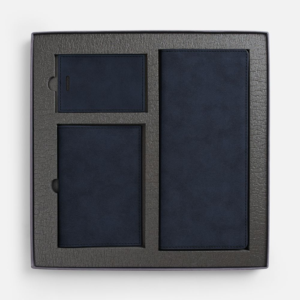 Набор Nubuk Trio, синий-2