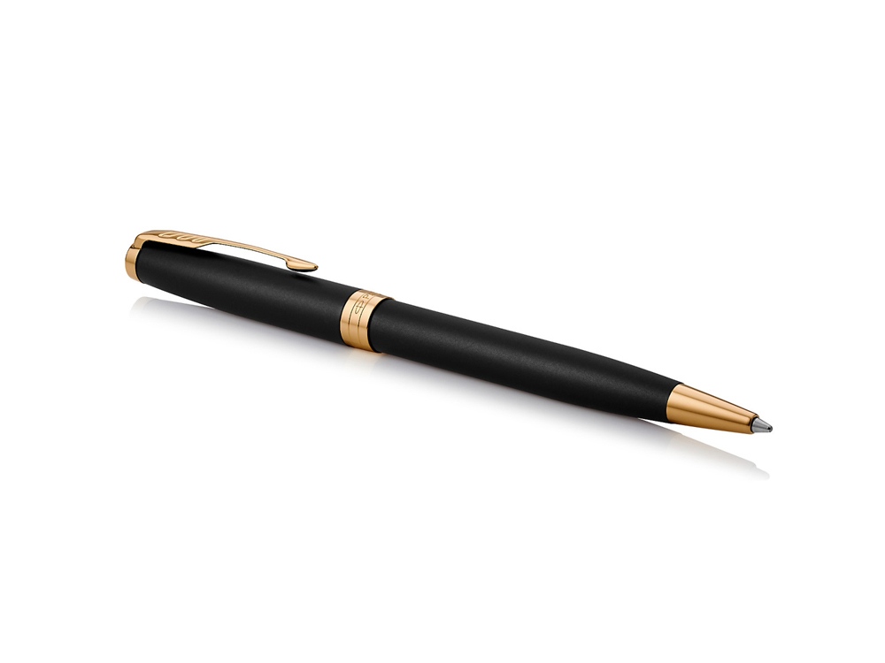 Ручка шариковая Parker Sonnet Core Matte Black GT, черный/золотистый-1