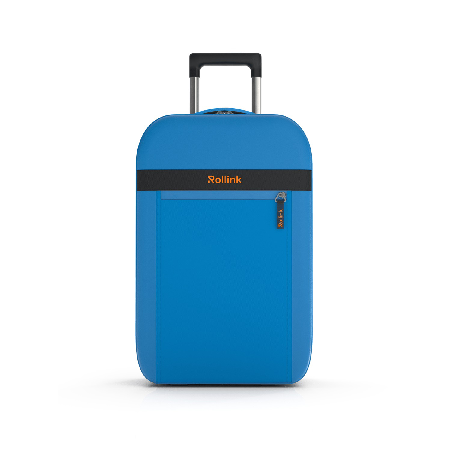 Чемодан складной Rollink Aura 55x40x20 см, 2 колеса, синий-4