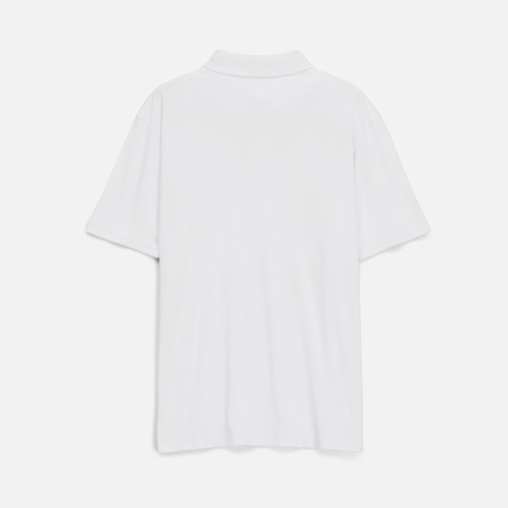 Рубашка поло унисекс Senti, белая-2