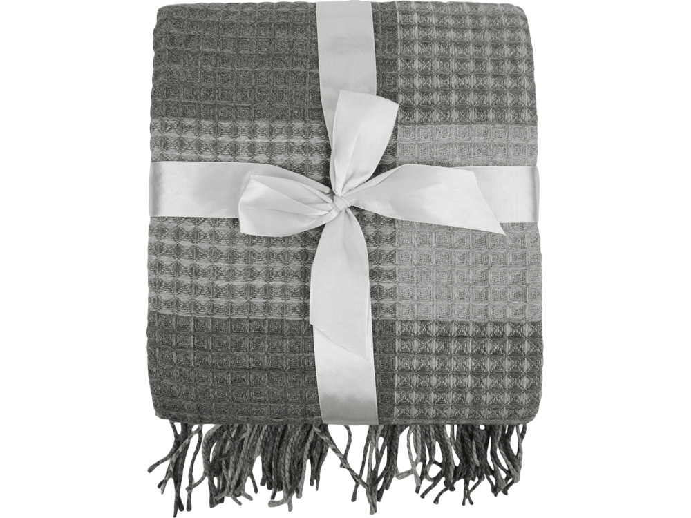 Плед акриловый Gaufre, серый-9