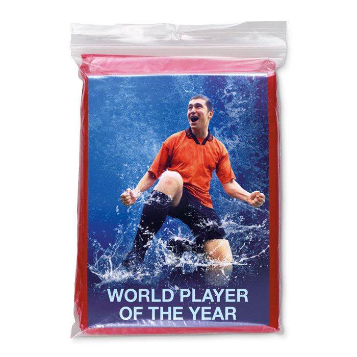 Дождевик, красный-2