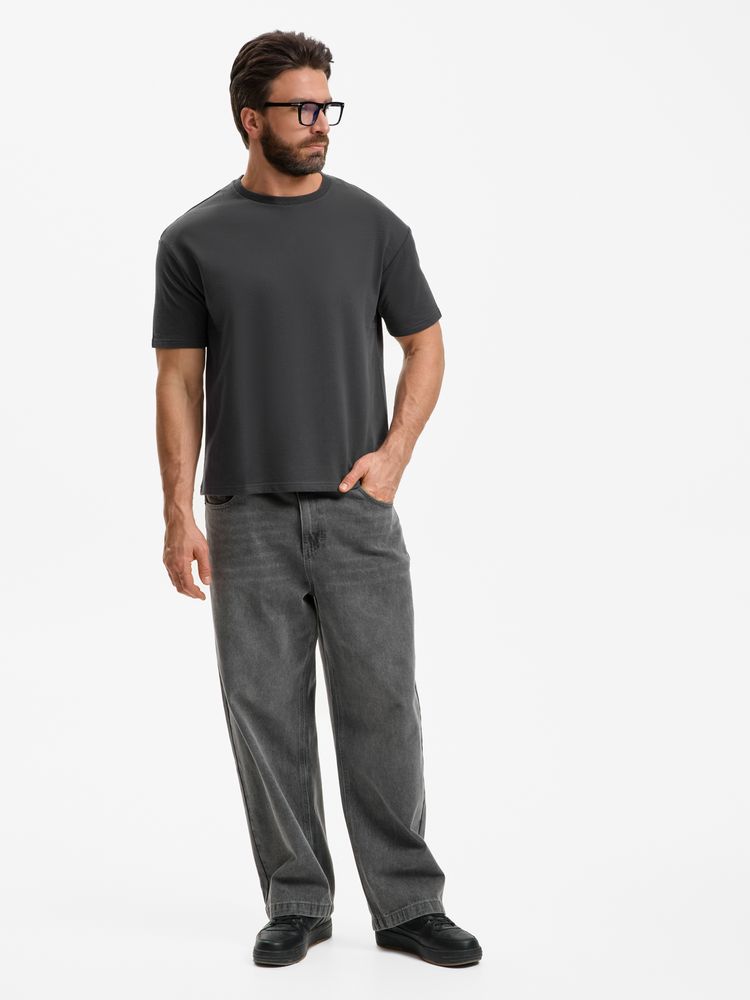 Футболка унисекс Durington, темно-серая (графит)-3