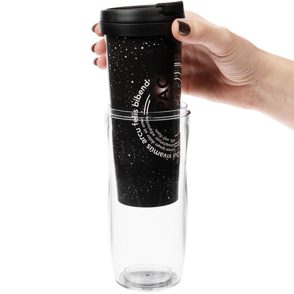 Термостакан Poster, с черной крышкой-3