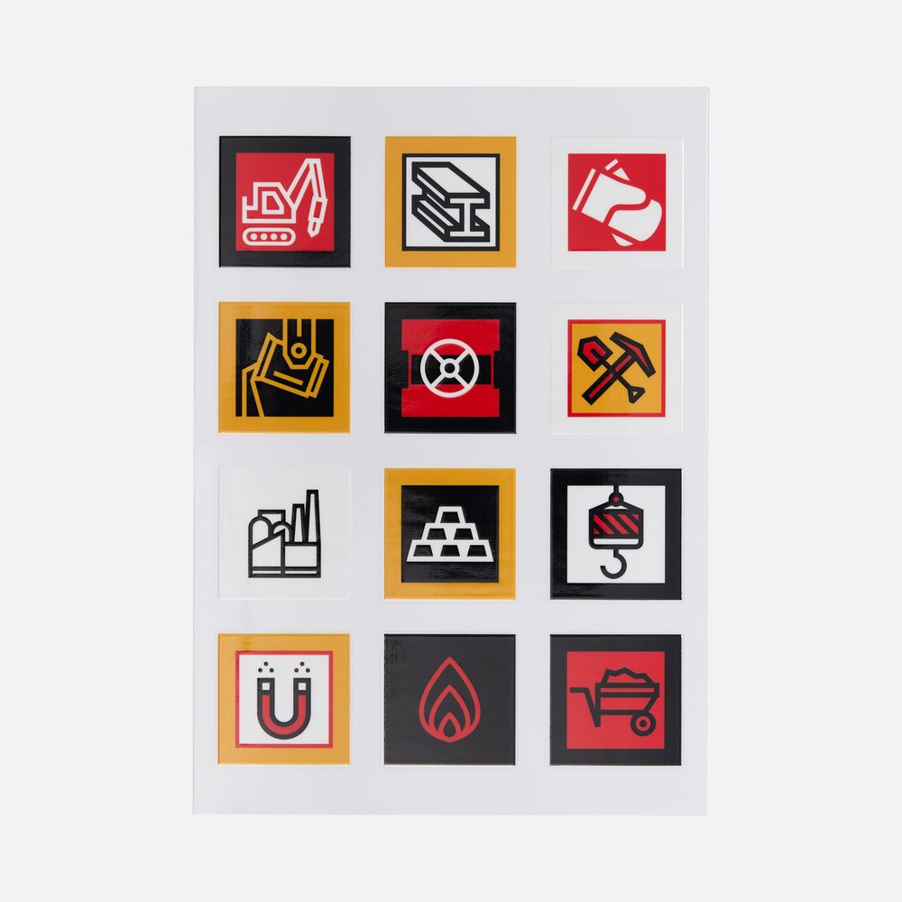 Стикерпак UV-DTF Industry, металлургия-0