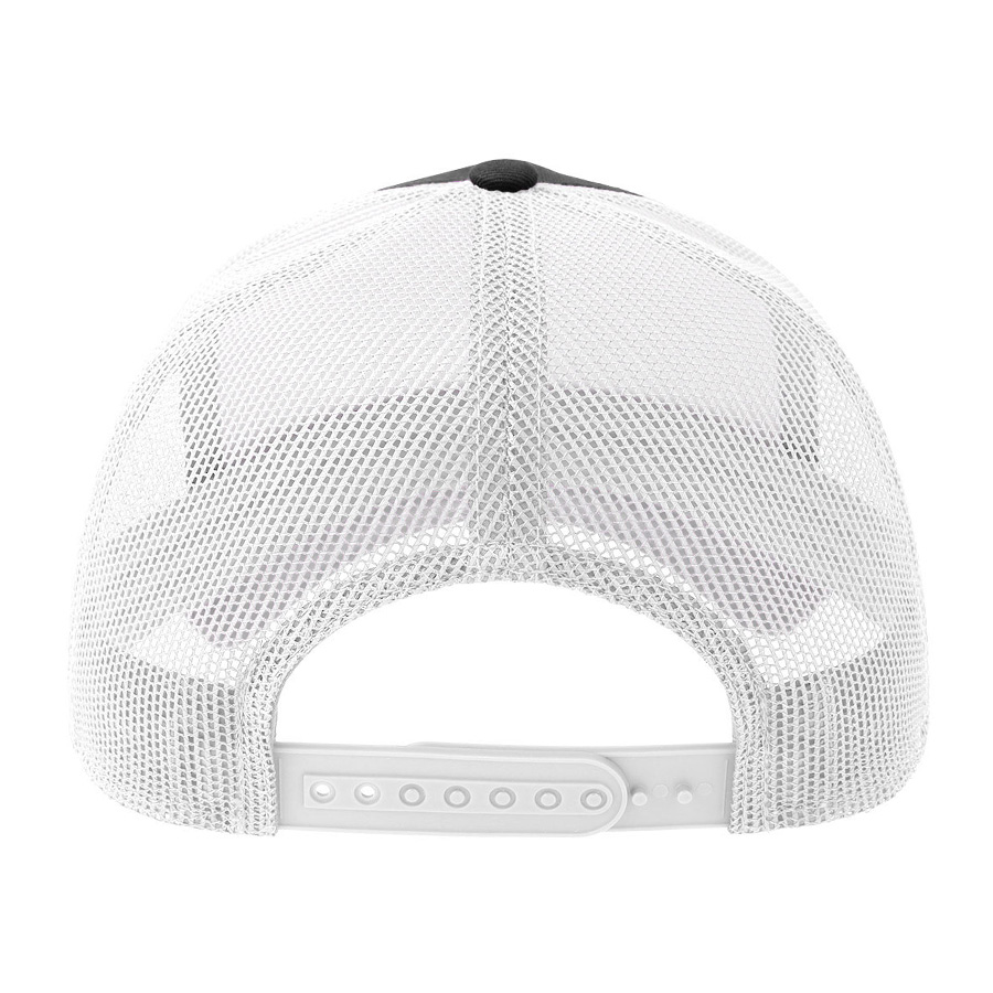 Бейсболка RAPPER COTTON-S, 5 клиньев, пластиковая застёжка, черный, белый-1