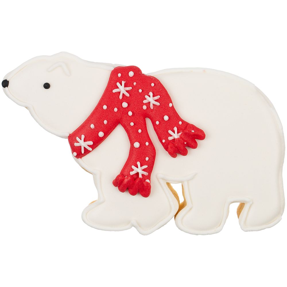 Печенье «Остаемся зимовать», белое с красным-1