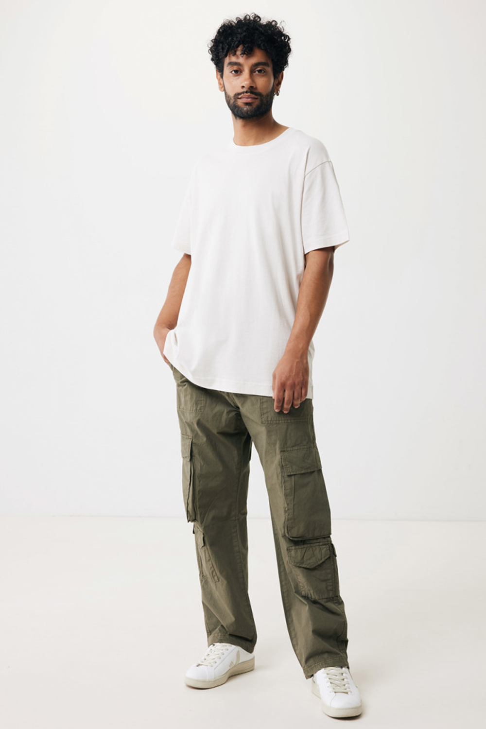 Футболка Iqoniq Kakadu из переработанного хлопка, свободный крой, унисекс, 180 г/м²-4