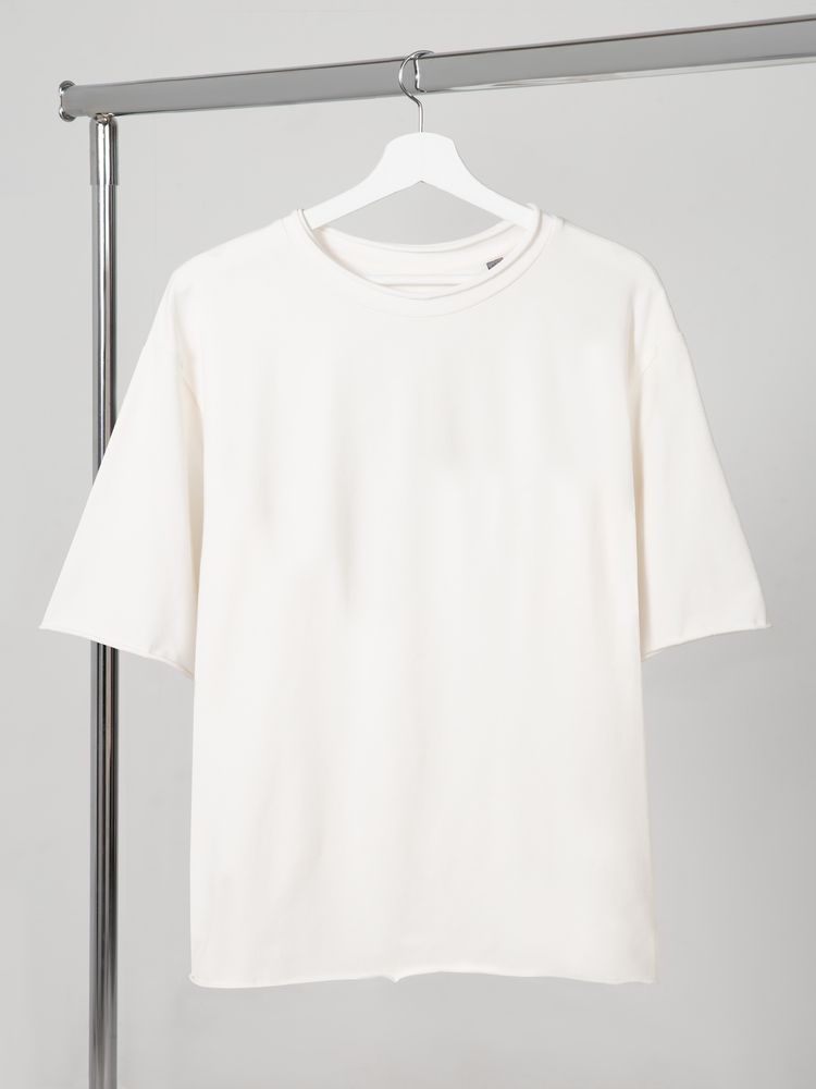 Футболка оверсайз Vozduh 2.0, кремовая-0