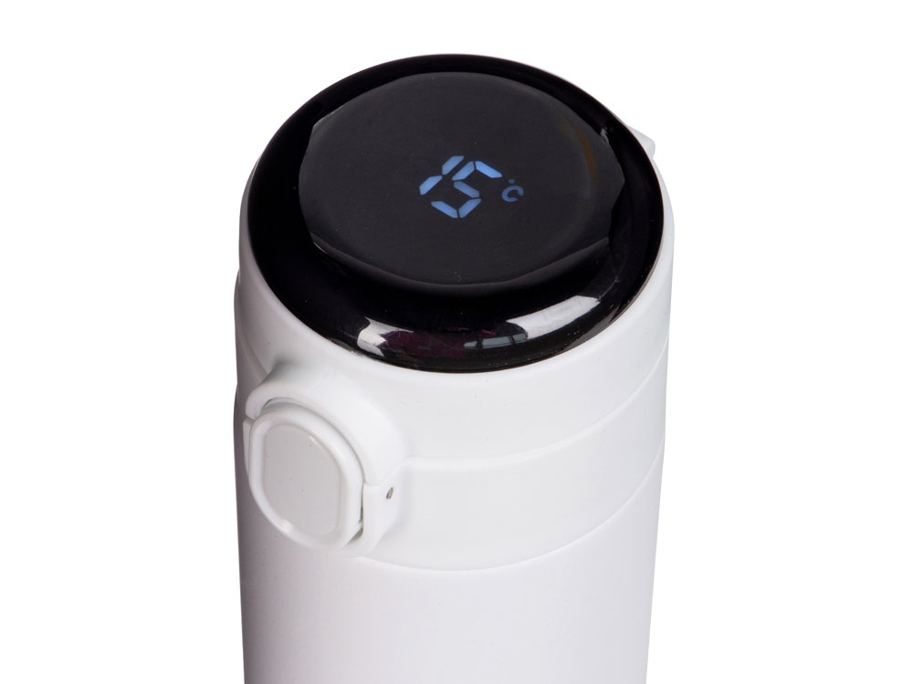 Вакуумная термокружка Waterline с медной изоляцией Bravo, 400 мл, тубус, белый-3