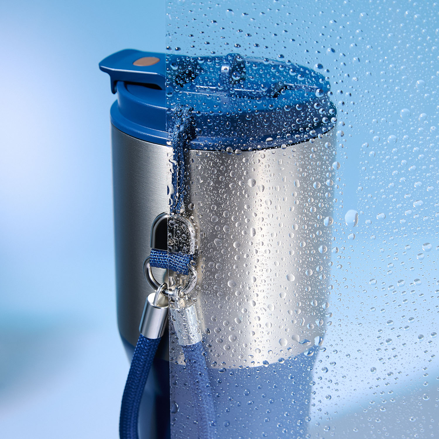 Термокружка вакуумная Авеню (Avenue), синяя-9