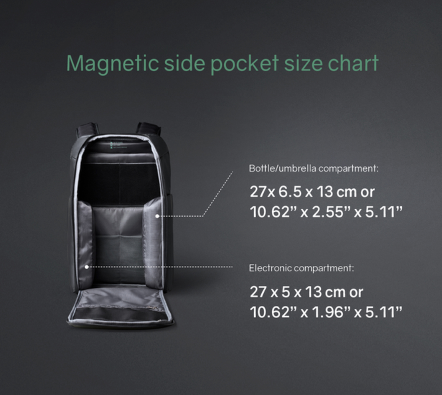 Рюкзак KORIN FlipPack 47х30х17 см, черный-16