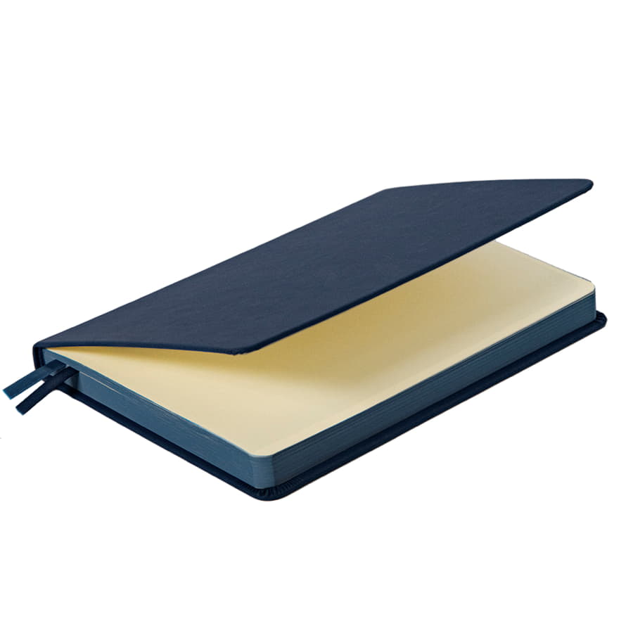 Ежедневник недатированный Softie, формат А5, в клетку, темно-синий-4