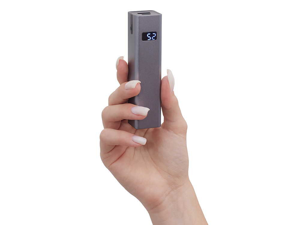 Внешний аккумулятор Rail, 5000 mAh, темно-серый-7