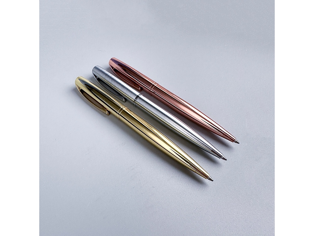 Ручка металлическая шариковая Sienna, розовое золото-5
