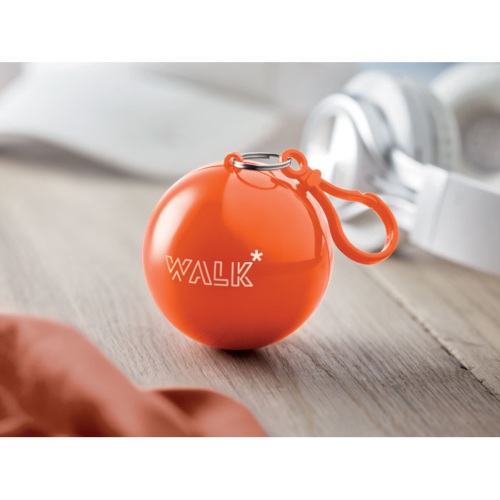 Дождевик в круглом чехле, оранжевый-3