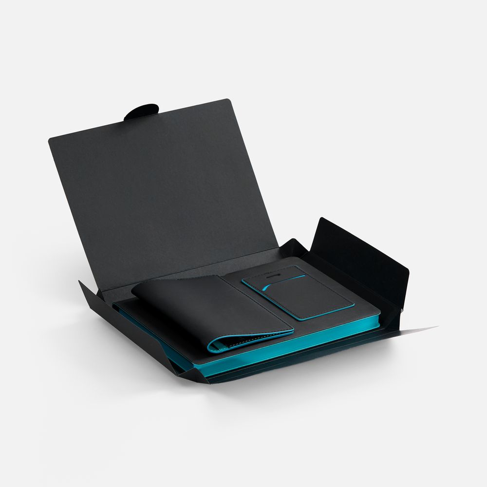 Набор Multimo, черный с бирюзовым-1