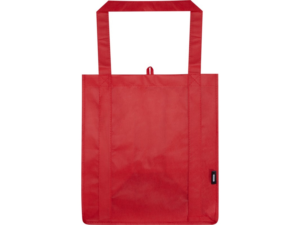 Liberty эко-сумка с прочным днищем объемом 6 л из нетканого материала, переработанного по стандарту GRS, красный-1