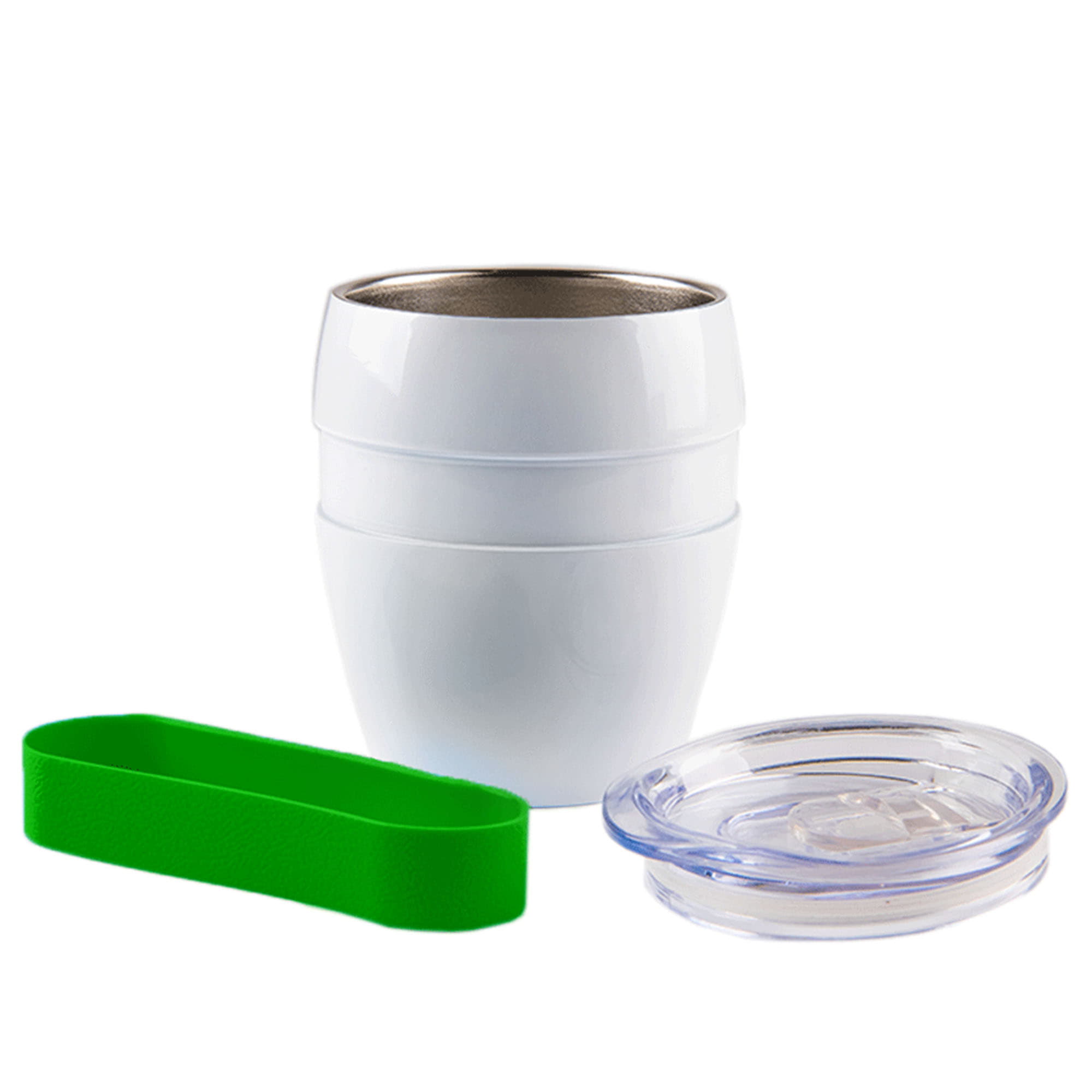 Термокружка LINE, белый, зеленый-7