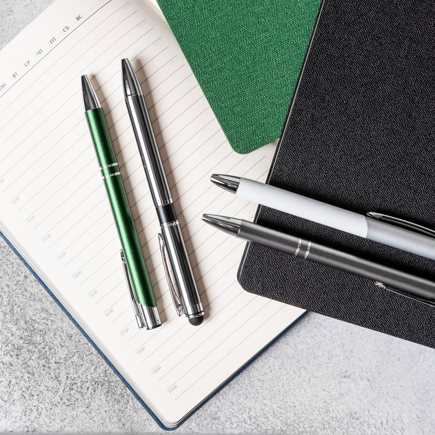 Шариковая ручка Альфа Нео (Alpha Neo), серая-4