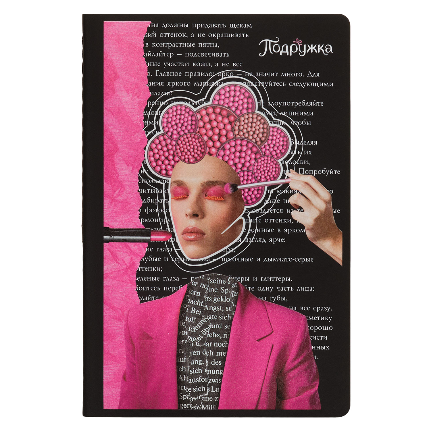 Блокнот Alpha slim, черный-1