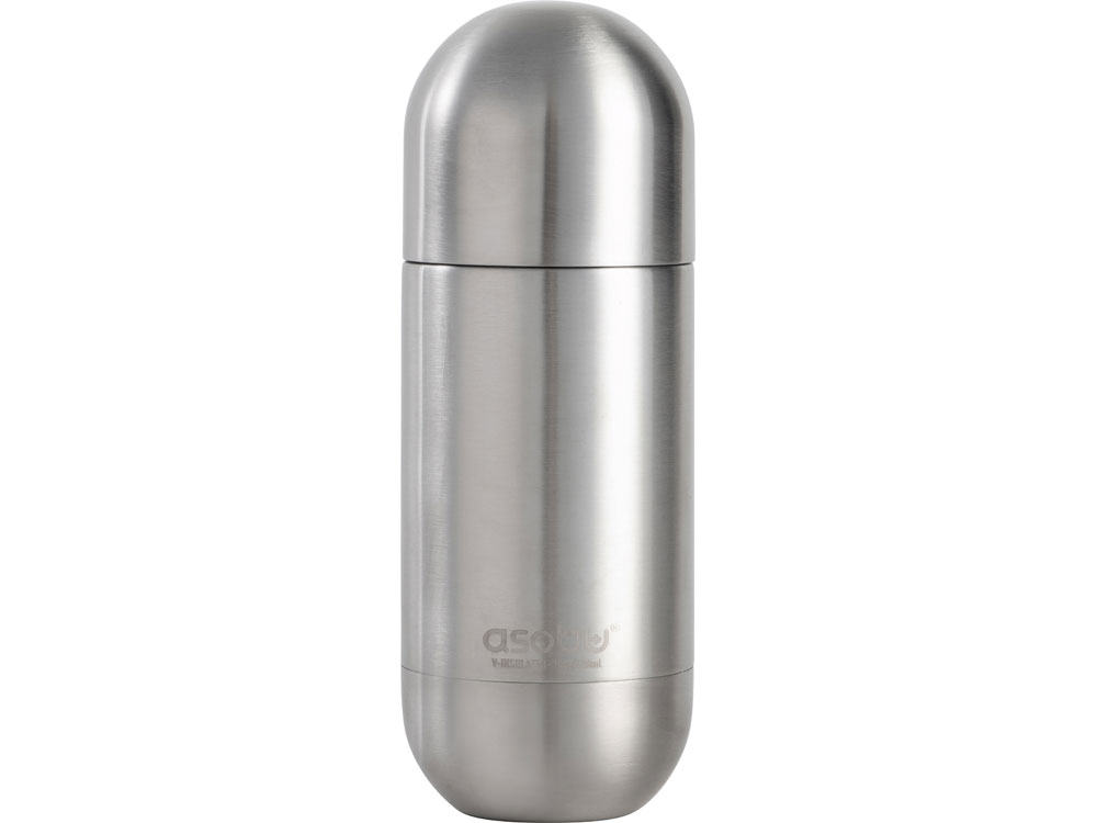 Термос ORB, серебристый, квадратная упаковка-0