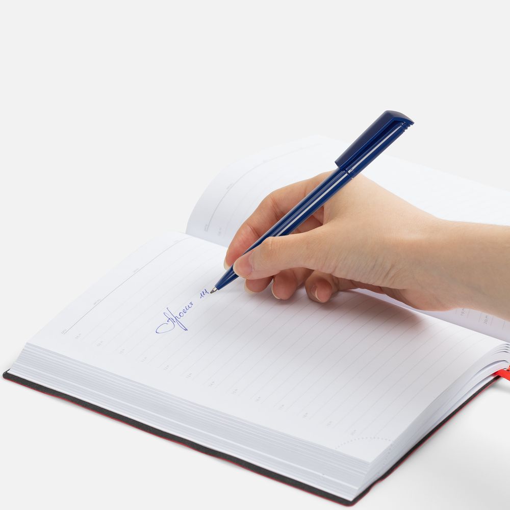 Ручка шариковая Flip, темно-синяя-2