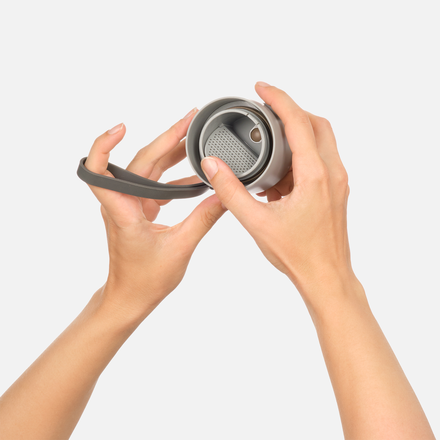 Бутылка для воды Капелла (Capella), серая-8