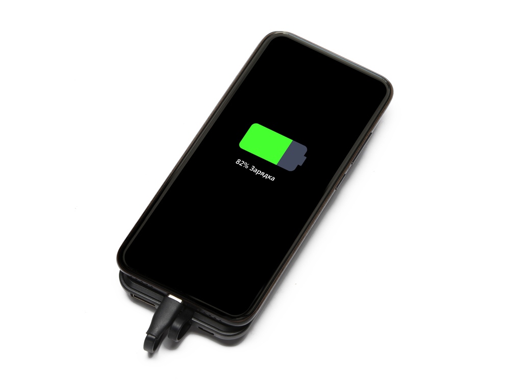 Портативное беспроводное зарядное устройство Octopus Air, 5000 mAh, черный-3